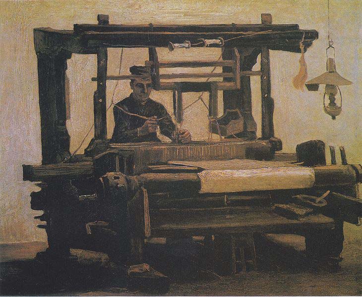 Weaver at the loom